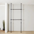 Japanese Style Coat Rack Dress Hanger Stand Black Clothing Rack Cloth Hanger Stand