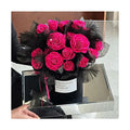 AM-PFE81A Ammy 19 Eternal Rose Round Love Decorative Flowers Box Acrylic Gift Box for Mother's Day Wedding Christmas Gifts