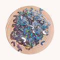 500g/Lot 6*7MM Silver Metallic Christmas Candy Cane Confetti Rainbow Xmas Candy Cane Table Party Decorations Supplier