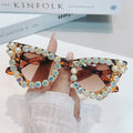 Luxury Design Pearl Diamond Trendy Ladies Sunglasses Hip Hop Eyewear 2023