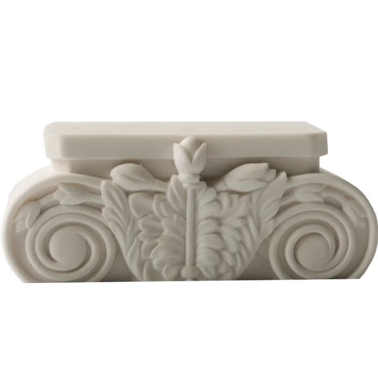 B-3109 European Style Gypsum Base Silicone Mold Incense Candlestick Photo Props Display Base Silicone Mold