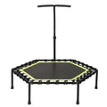 Durable Foldable Handle Indoor Exercise Trampoline Easy Installation for Adults and Toddlers Safety & Silent Design
