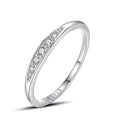 Simple 925 sterling silver women fashion diamond index finger ring