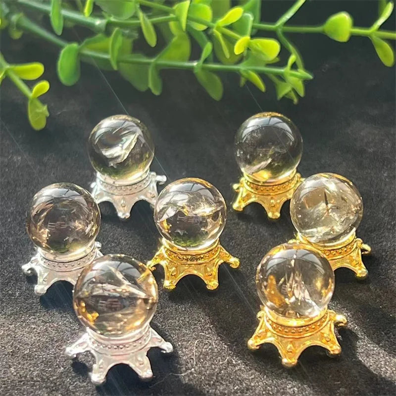 Wholesale Crown Shape Crystal Sphere Stand Ball Base for Decoration