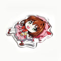 Cute Colorful Anime Character Keychain Acrylic Charm Gift Plastic Anime Keychain