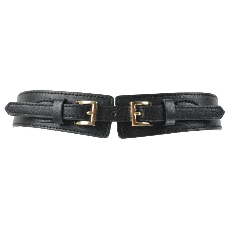 Women PU Leather Belt Designer Waistbands Gold Bucket Belts for Dresses Fashion Belt for Sale