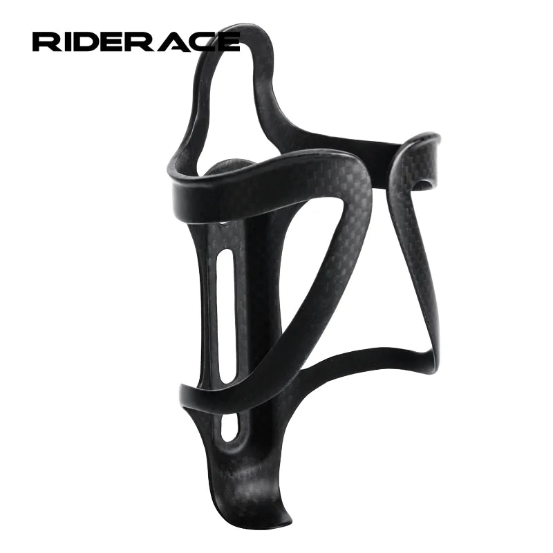 RIDERACE Cycling Water Bottle Cage 3K Full Carbon Fiber Super Light for Bicycle MTB Mountain Bike Kettle Holder Ultralight Matte