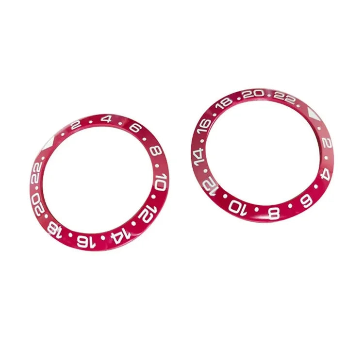 Top Grade 38mm Red Ceramic Bezel Insert Custom Automatic Watch Case Accessories & Parts with Export Ceramic Ring