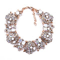 Popular Fashion Women Jewelry Necklace European Exaggerated Short Necklace Fully-Jewelled Rhinestone Necklace