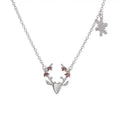 925 Sterling Silver Milu Deer Necklaces Pendants for Women Fashion Lady Festival Gift Sterling-silver-jewelry