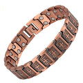 In Stocks Vintage Fashion Cross Magnet Negative Magnetic Copper Bracelet for Men