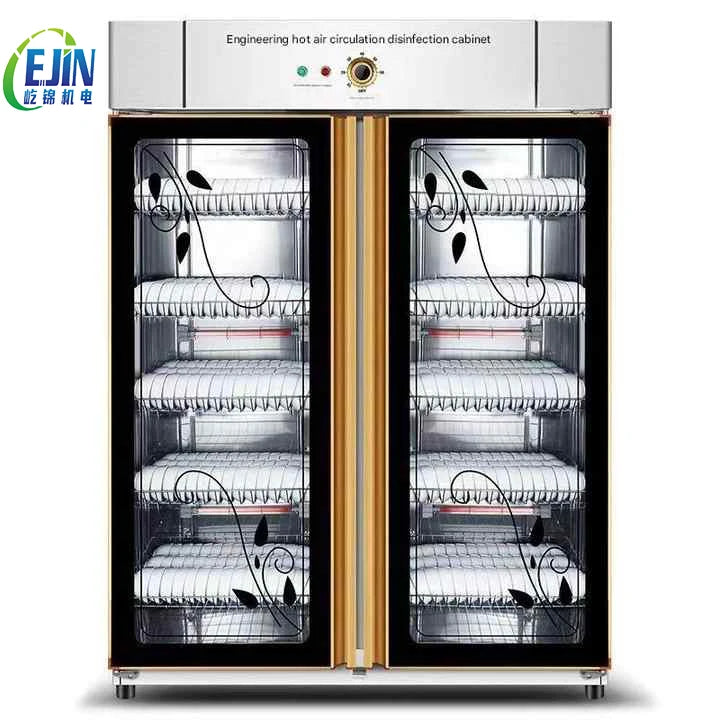 Ejin Tableware Disinfection Double Door Disinfection Cabinet Restaurant Ding Room Cup Towel Cleaning Cabinet