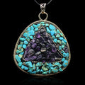 2025 Vintage Jewelry Bohemian Boho Ethnic Dangle Drop Pendant for Women Hanging Chakra Stone Healing Crystal Pendant Chakra Crystal Set Gems