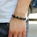 Pure Handmade Stainless Steel Gold Plated Fashion Punk Cuff Bracelets & Bangle for Women Men Jewelry Accessory