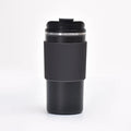 480ml Coffee Cup with Lid Silicone Sleeve Stainless Steel Car Mug
