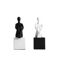 Artistic Anime Yoga Girl Resin Figurines-Eco-Friendly Home Decor