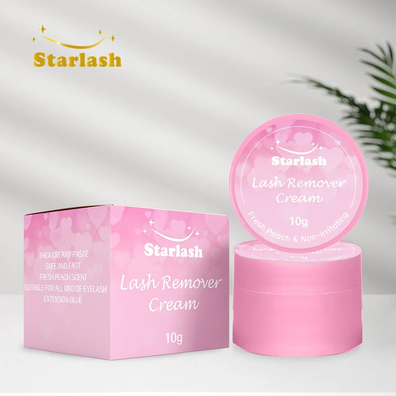 Starlash Pink  Strawberry Cream Remover Not Irritation Cream Eyelash Remover for Eyelash Extension Dissolve Lash Glue