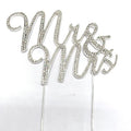 Mr and Mrs Premium Rose Gold Metal Wedding or Anniversary Cake Topper Sparkly Birthday or Party Supplies Item