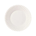 Wholesale 9-Inch White Disposable Paper Cutlery Plate for Family and Party Occasions