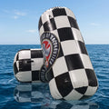 Black Chess Floating PVC Racing Tube Inflatable Water Swimming Marker Cylinder Buoy for Open Water