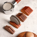 Custom Logo Reusable Solid Wood Espresso Puck Screen Holder