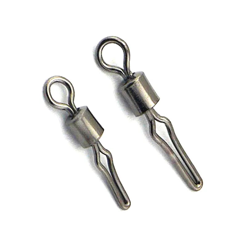 American Sub-Line Connector Swivel 6# 7# 8# Fishing Rolling Swivel with Swivel Snap Hook Saltwater Fishing Tackles for Sale
