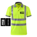 Safety Reflective Shirt High Quality Color Contrast Security Safety Green Hi Vis Polo Shirts Short Sleeve Custom Your logo Print