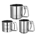 Stainless Steel Flour Sieve Cup Small Manual Flour Sifter Sieve for Cake Baking