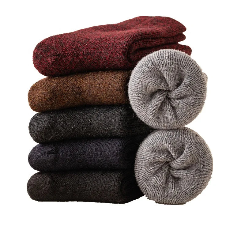 Wholesale Winter Thermal Woolen Socks Mens Thick Terry Warm Heavyweight Wool Heavy Socks