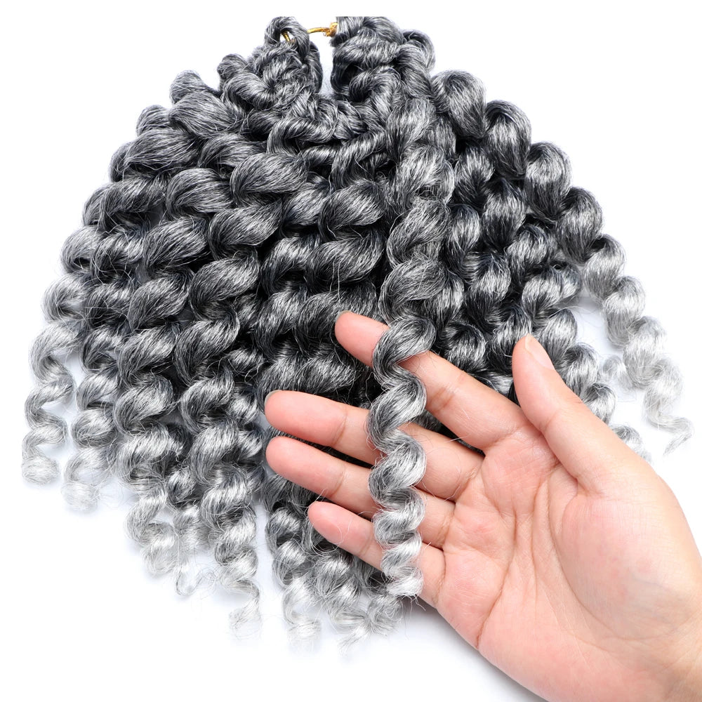 Wand Curl Crochet Hair Synthetic Bounce Crochet Hair Short Curly Braids Curly Crochet Hair for Black Women