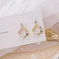2025 Spring Summer Pop Garlands Earrings Gold Plated Long Tassel Diamonds Kawaii Earrings for Women