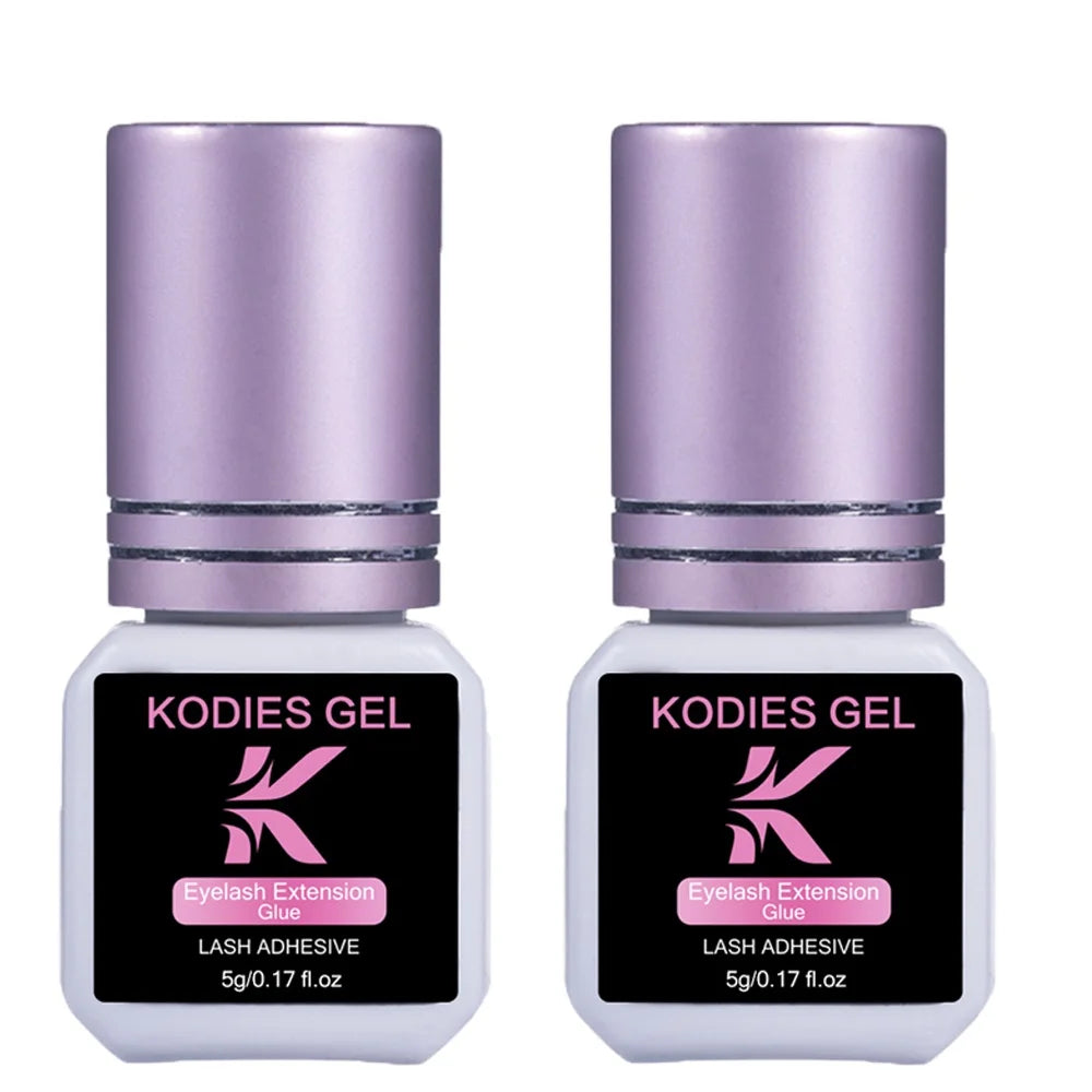 KODIES GEL Professional Eyelash Extension Glue Strong Liquid Adhesive Salon Use Fast Drying 0.5s Waterproof Vegan Latex-Free OEM