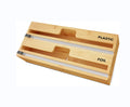 JUNJI  Adjustable Bamboo Space Drawer Dividers Organizer Retractable Expandable Bamboo Drawer Dividers with Inserts