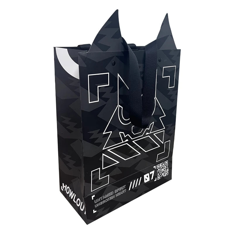 Customized Special Shapes Coated Paper Gift Shopping Bags for Candle & Craft Packaging Recycled Materials Cotton Rope Handle