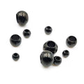 Wholesale DIY Plated Stainless Steel Pvd Black Septum Round Solid Beads 2-10mm DIY Jewelry Making Accessories Spacers & Findings