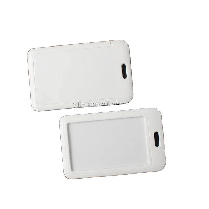 BSCI Business Card Holder White Hard Plastic ID Holder Made of PP