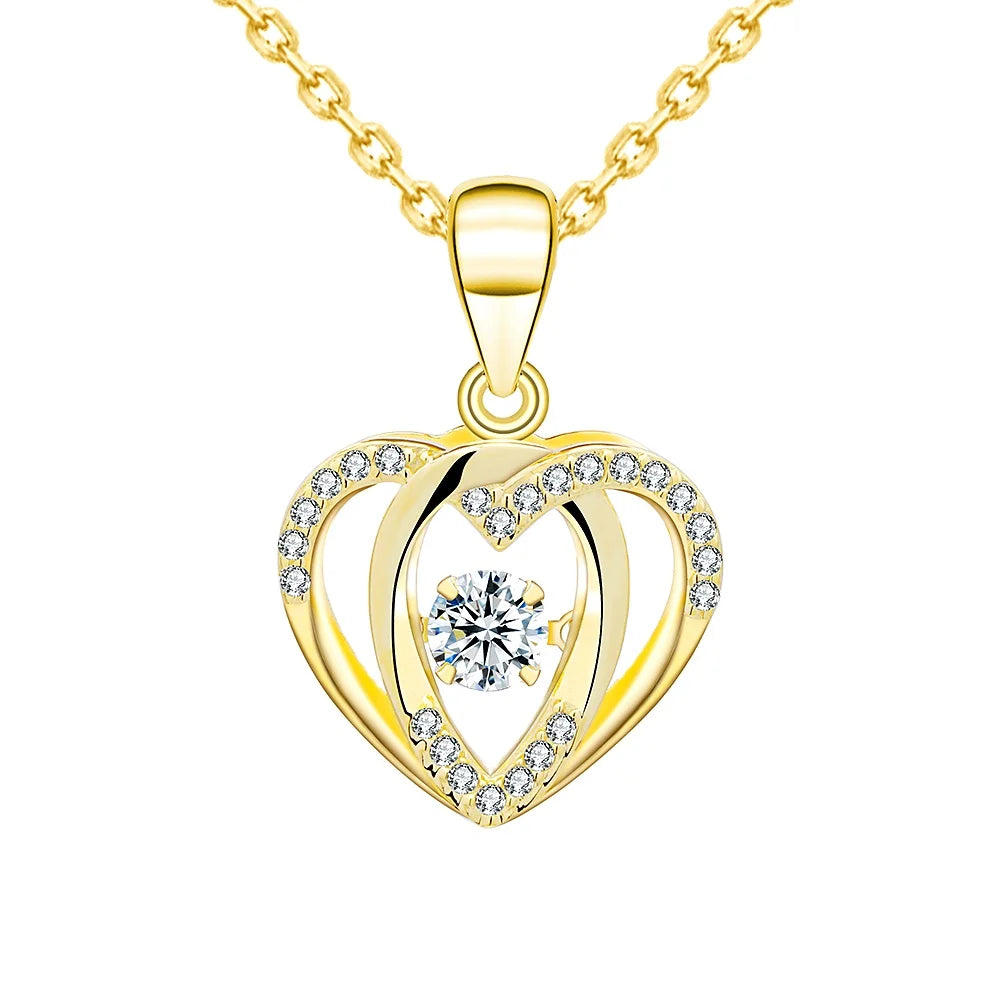 Wholesale Zircon Heart Pendant Silver 925 Pendants for Necklace 925 Silver Jewelry Fine Jewelry Pendants