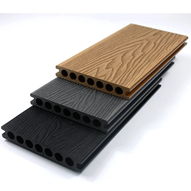 Hot Sale 3D Embossed WPC Decking 18mm Thick European Modern Traditional Asian Style Swimming Pool Stand Floor Basement Click