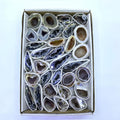 Top Super Quality Hot Sale Natural Cut Pair Agate Geode Crystals Healing Agate Crystal Geode Gift Box Packaging Decoration