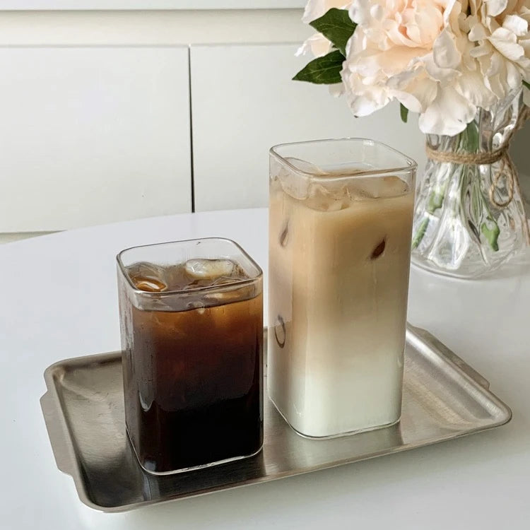 Personalized Customization Hot Sale Bar Cocktail Clear Square Shape Shot Glass for Whiskey and Ice Tea