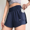 Women's Lightweight High-Waisted Summer Tennis Gym Shorts Breathable Quick-Drying Drawstring Pocket for Running Athletic Sports