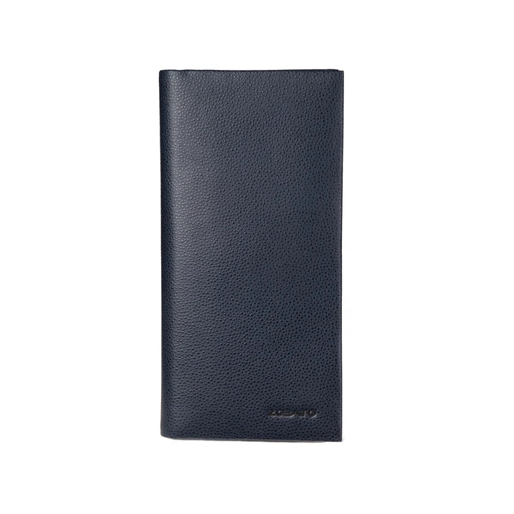 Wholesale Unisex Bi-Fold Open Closure Genuine Leather RFID Long Wallet Fashionable Multi-Function Large Capacity Outdoor Use