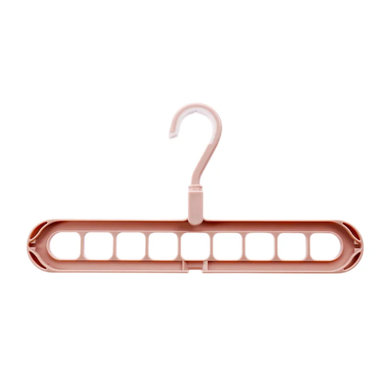 Multifunctional Detachable Plastic Clothing Hanger with Multiple Slots Convenient Cleaning Organizer From Factory