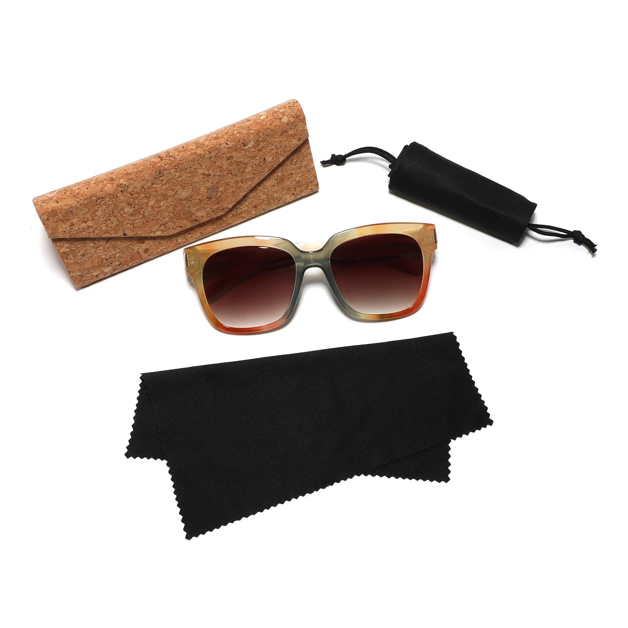 CONCHEN Stylish Bamboo Temple Sunglasses Vintage Design Large Frame Sun Shades Unisex Uv400 Sunglasses for Beach