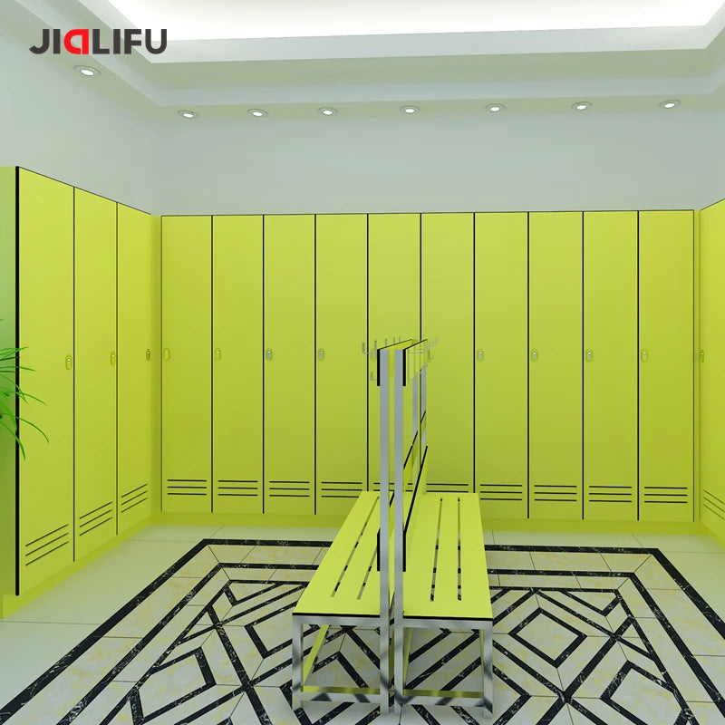 Fireproof Phenolic Laminate Single Door Lockers for Gym Locker Room