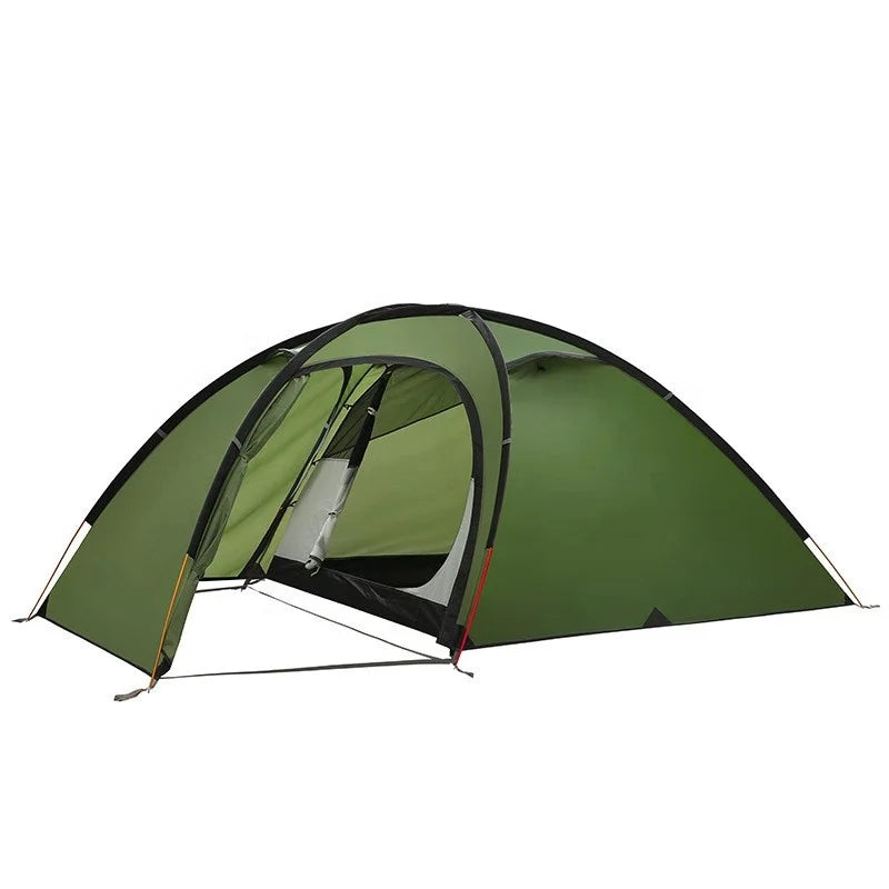 Outdoor Double Layer Rain-Proof Camping Tent-1 Room 1 Hall with Aluminum Pole Oxford Fabric for Summer Backpacking