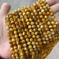 RTS Top Quality AAAAA Natural Gemstone 4/6/8/10/12mm Golden Tiger Eyes Round Loose Beads Stone for Jewelry Making