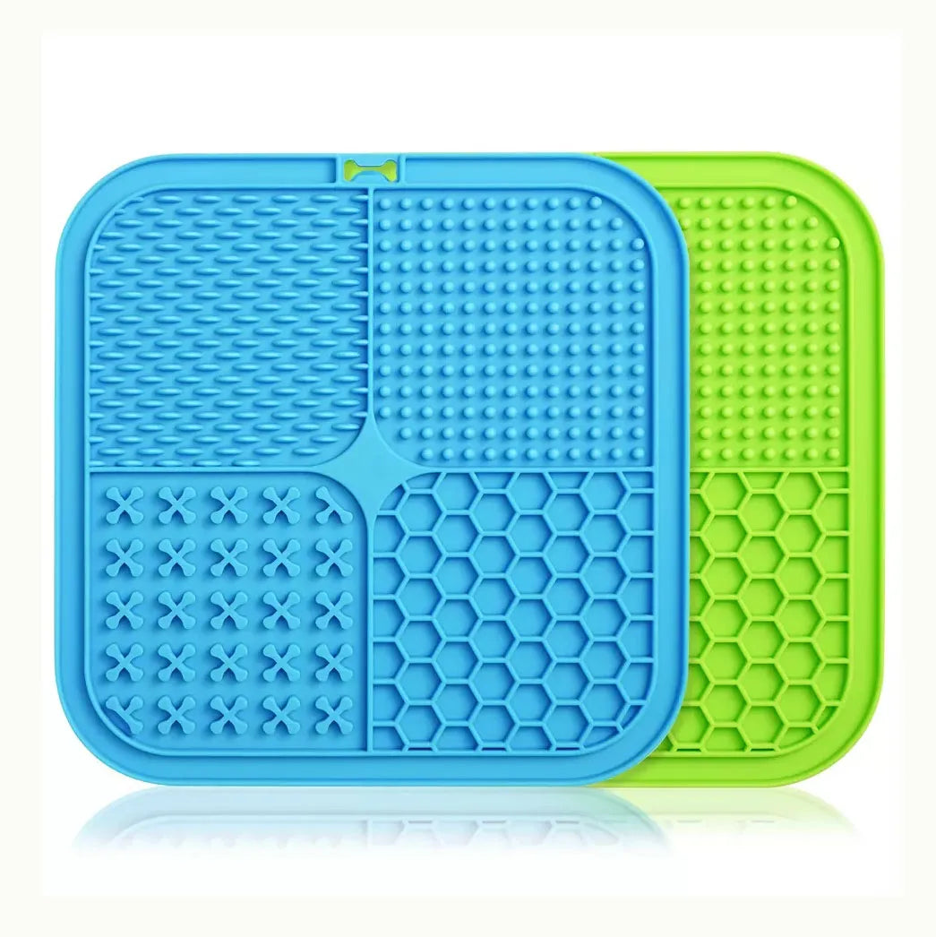 Custom Logo Suction Cups Pet Bath Peanut Butter Food Grade Silicone Licking Mat for Dogs and Cats