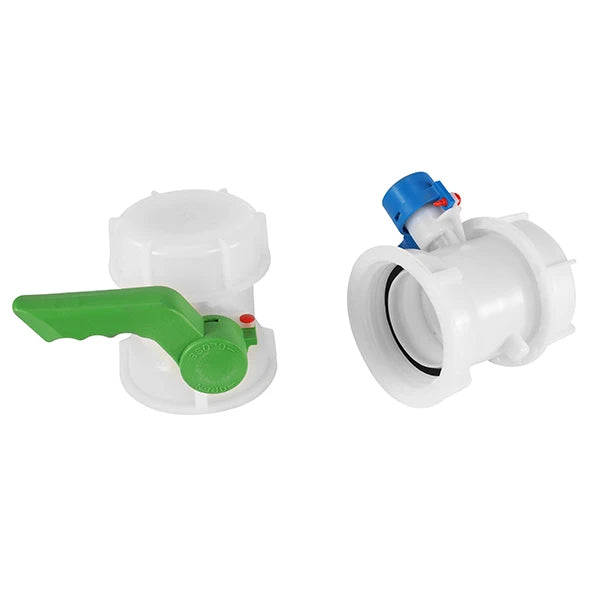 HT Factory 1000L Manual Power HDPE IBC Tank Fittings Dn80 Neu Butterfly Valve with S100x8 Thread for Water Media