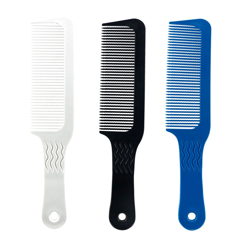 Custom Color and Logo Barber Clipper Comb Flat Top Clipper Comb Carbon Fiber Hair Cutting Styling Comb for Clipper-cuts MegaBDM